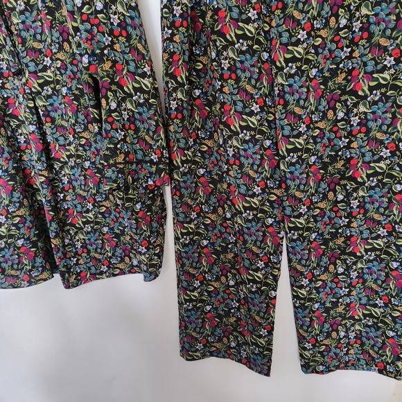 Vintage wild flowers Silky pajama set - Picture 4 of 10